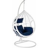 Blue Outdoor Hanging Chairs Dkd Home Decor Hanging garden armchair Navy Blue