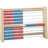 Abacus 100er Rechenrahmen rot/blau