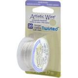 Artistic Wire Twisted-Silver 20 Gauge, 3yd