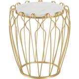 BigBuy Home Side Golden Metal Small Table