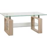 Silver Coffee Tables SECONIQUE Milan Glass Coffee Table
