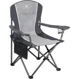 Alpha Camp Collapsible Padded Arm Chair with Cup Holder