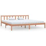 200cm - Double Beds Bed Frames vidaXL Solid Pine 69.5cm 200x200cm
