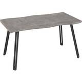 Black Dining Tables SECONIQUE Quebec Wave Edge Dining Table