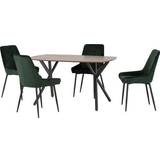 Green Tables SECONIQUE Emerald Athens Effect/Black Dining Set