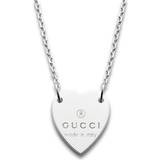 Gucci Necklaces Gucci Trademark Heart Necklace - Silver