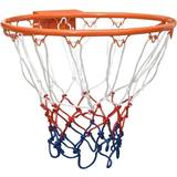 vidaXL orange, Ã 39 cm Basketball Ring Steel Basketball Net Hoop Rim Black/Orange Ã 39/45 cm