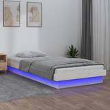 vidaXL white, 90 Solid Wood Bed Frame Bedstead