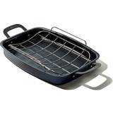 OXO Roasting Pans OXO Obsidian Pre-Seasoned Carbon Induction Roasting Pan