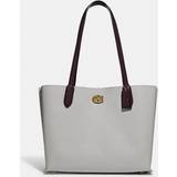 Coach Willow Tote In Colorblock With Signature Canvas Interior