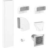 Miele White Goods Accessories Miele DFKS-A Flat External Extraction Ducting Kit For Venting Hob