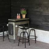 Outdoor Bar Stools Garden & Outdoor Furniture Esschert Design black Bar Tractor Chair