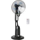 Oscillating Floor Fans Homcom Pedestal Fan with Water Mist
