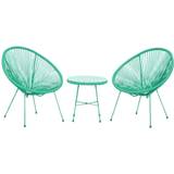 Amir MONACO Emerald 3 Piece Egg Chair Set wilko Garden & Outdoor