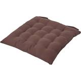 Homescapes Plain Seat Pad Chair Cushions Brown (40x40cm)