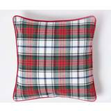 Cushion Covers Homescapes 45 Cotton Macduff Tartan Cushion Cover Red (45x45cm)