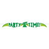 Garlands & Confetti Unique Party Dinosaur Time Banner