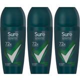 Sure Deodorants Sure Men Antiperspirant Deodorant Roll On 72H Nonstop, Quantum Dry 50Ml, 3