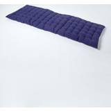 Blue Settee Benches Homescapes Navy Cushion, Three Settee Bench