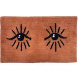 Bath Mats Furn Theia Abstract Eyes Anti-Slip Black, Brown