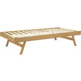 GFW Oak Madrid Wooden Day Bed Or Trundle