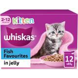 Whiskas Cats - Wet Food Pets Whiskas Kitten Wet Cat Food Pouches Fish Jelly