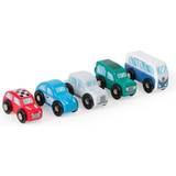 Wooden Toys Cars Bigjigs Retro Vehicle Set