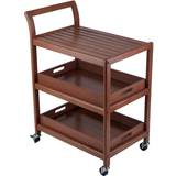 Brown Trolley Tables Winsome Albert Entertainment Cart Trolley Table