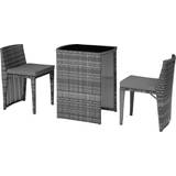 Bistro Sets Garden & Outdoor Furniture on sale tectake grey garden furniture Bistro Set