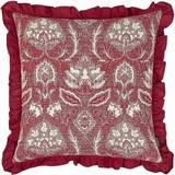 Complete Decoration Pillows Paoletti Kirkton Floral Pleated Complete Decoration Pillows Red (50x50cm)