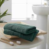 Catherine Lansfield Anti-Bacterial Hand Bath Towel Green