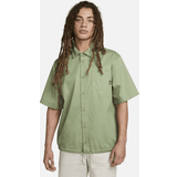 Nike Shirts Nike Men's Club Button-Down Short-Sleeve Woven Top Oil Green