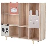 Natural Bookcases Kid's Room Bloomingville Calle Bookcase with Drawers
