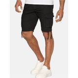 Corduroy Shorts Threadbare Men's Cargo Shorts - Black