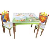 Knights and Dragons Table and 2 Set L102 W59 Green/Blue