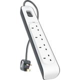 White Power Strips & Extension Cords Belkin BSV400AF2M 4-way 2m