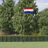 VidaXL Flagpoles vidaXL Holland flag og flagstang 5,55 m aluminium