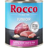 Rocco Junior Saver Pack 24 800g Turkey Veal Hearts Rice