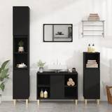 Black Vanity Units for Single Basins vidaXL Sink Cabinet