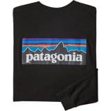 Patagonia Long-Sleeved P-6 Logo Responsibili-T-shirt - Black