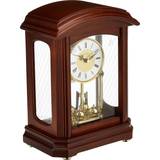 Table Clocks on sale Bulova Nordale Walnut Finish High Mantel Table Clock