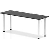 White Table Tops Impulse Black 1800 600mm Straight Table Top