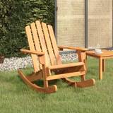 Wood Outdoor Rocking Chairs vidaXL Adirondack-Schaukelstuhl Massivholz Akazie