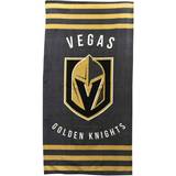 Northwest NHL 620 Knights Stripes Bath Towel Black, Gray, Brown, Gold