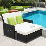 Sun Beds Garden & Outdoor Furniture OutSunny 2 Seater Assembled Garden