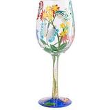 Enesco Bejeweled Butterfly Artisan Wine Glass