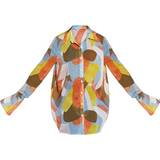 Shirts PrettyLittleThing Abstract Printed Oversized Beach Shirt - Multi