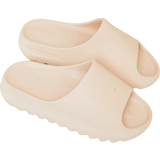 Slides PrettyLittleThing Rubber Ribbed Sole Sliders - Cream