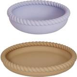 OYOY Mellow Plate & Bowl Light Rubber/Lavender