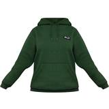 PrettyLittleThing Logo Badge Detail Oversized Hoodie - Forest Green